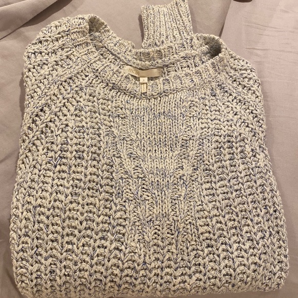 Maje glitter sparkle grey blue detail sweater size 2 - Picture 2 of 3